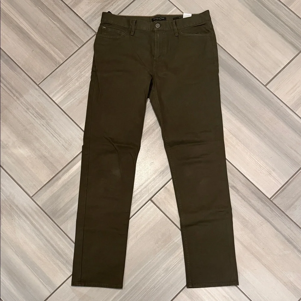 Banana Republic Traveler Slim Fit Pants — Olive Green — Men’s 31x32